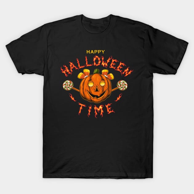 Halloween happy little pumpkin T-Shirt by OA_Creation